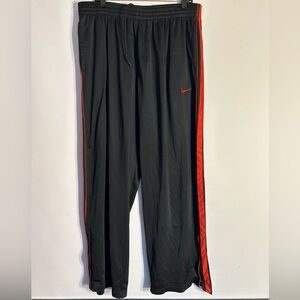 NIKE RETRO RED STRIPE BLACK JOGGER PANTS MENS SIZE XXL DRAWSTRING